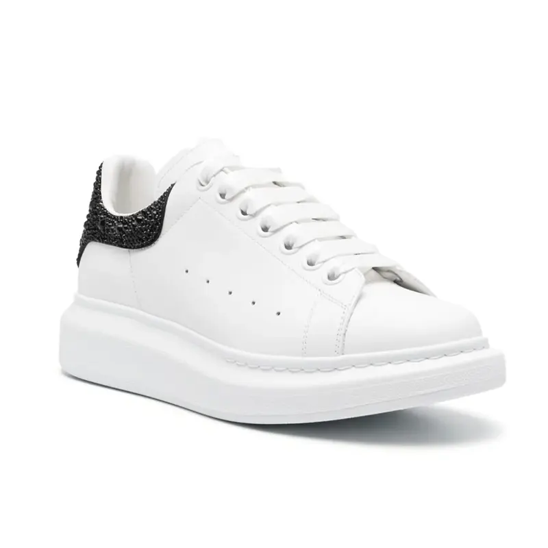 Alexander McQueen Oversized dames sneaker | Wit - Zwart - Afbeelding 2