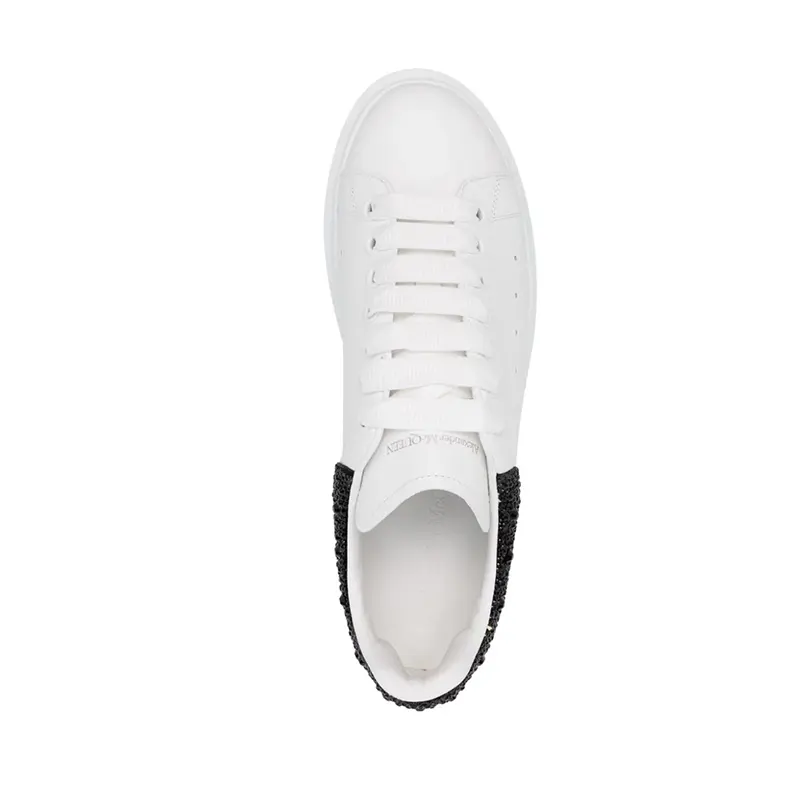 Alexander McQueen Oversized dames sneaker | Wit - Zwart - Afbeelding 4