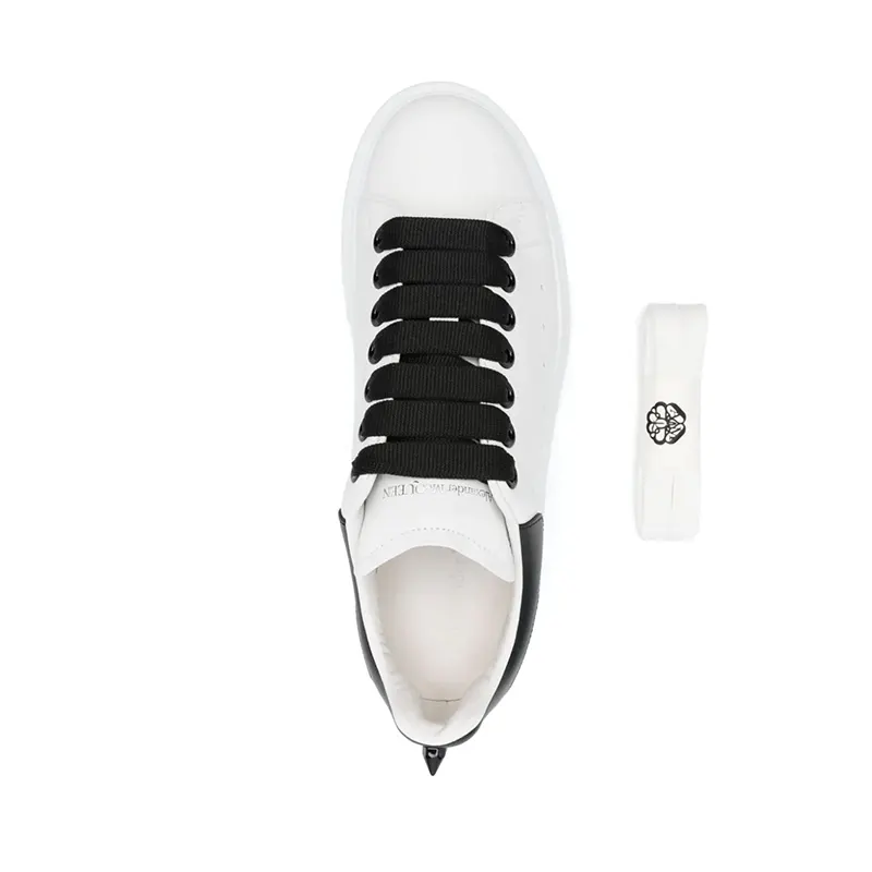 Alexander McQueen Oversized dames sneaker | Wit - Zwart - Afbeelding 3