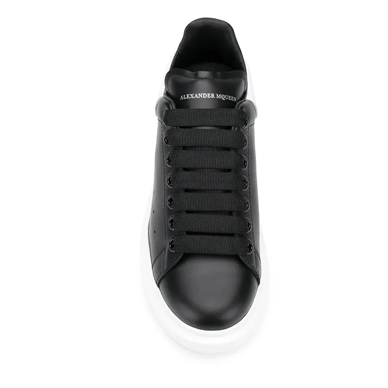 Alexander McQueen Oversized dames sneaker | Zwart - Wit - Afbeelding 4